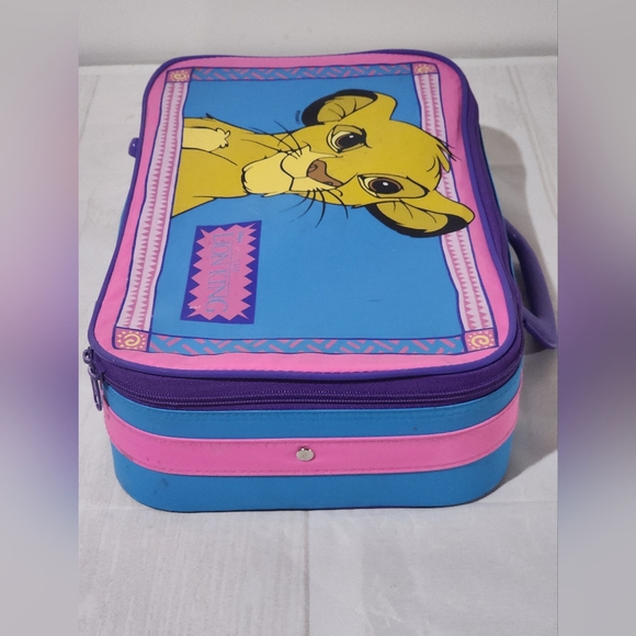 Vintage 90s Disney The Lion King Simba Suitcase - Picture 5 of 13